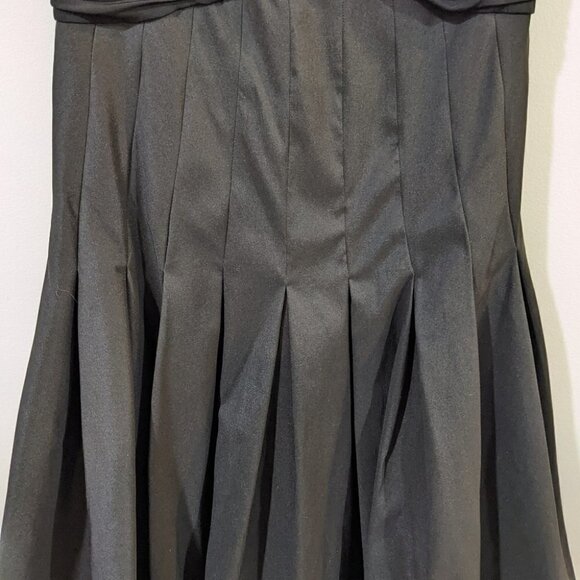 TADASHI Shoji | Black Taffeta Fit And Flare Dress - Picture 9 of 9